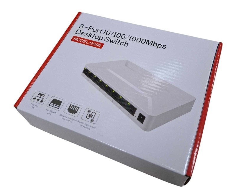 Switch με 8 θύρες Ethernet - GS08AS-8 - 812044