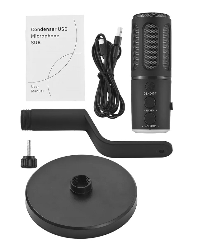 Ενσύρματο μικρόφωνο Gaming/Podcast - USB - LED RGB - 812891