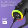 Ενσύρματο μικρόφωνο Gaming/Podcast - USB - LED RGB - 812891