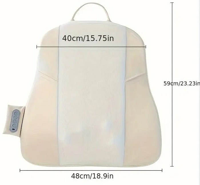 Επαναφορτιζόμενο μαξιλάρι μασάζ πλάτης με υπέρυθρη θερμότητα - 812969