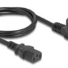 DELOCK καλώδιο τροφοδοσίας 81298, 3x 1.00mm², 1m, μαύρο
