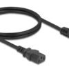 DELOCK καλώδιο τροφοδοσίας 81299, 3x 0.75mm², 1m, μαύρο