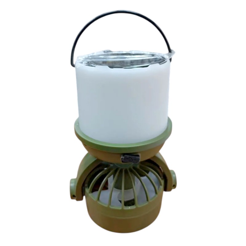 Επαναφορτιζόμενο φαναράκι LED με ανεμιστήρα & ηλιακό πάνελ - 2in1 - CH-F803 - 817568