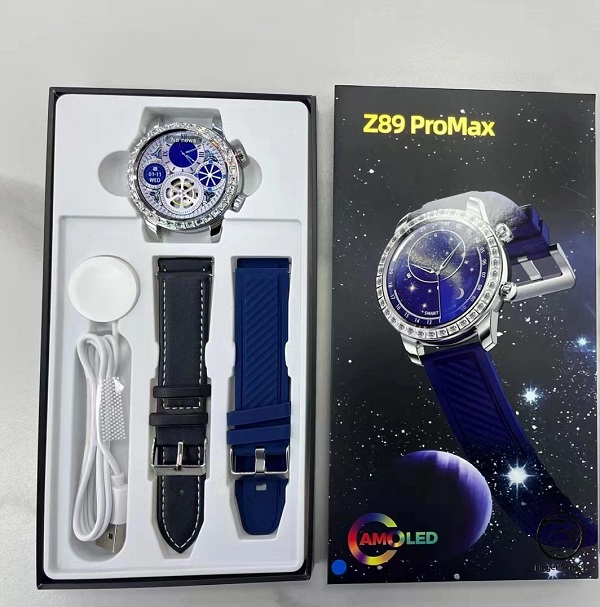 Smartwatch με 2 λουράκια - Z89 PRO MAX - 880785 - Blue