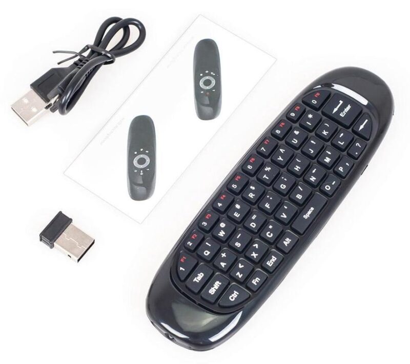 Ασύρματο mini πληκτρολόγιο & Air mouse - C-120 - 881339