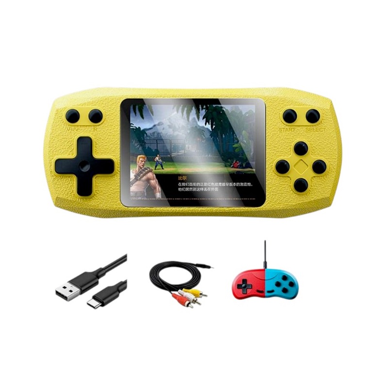 Φορητή κονσόλα παιχνιδιών με χειριστήριο - 620 in 1 - 884416 - Yellow