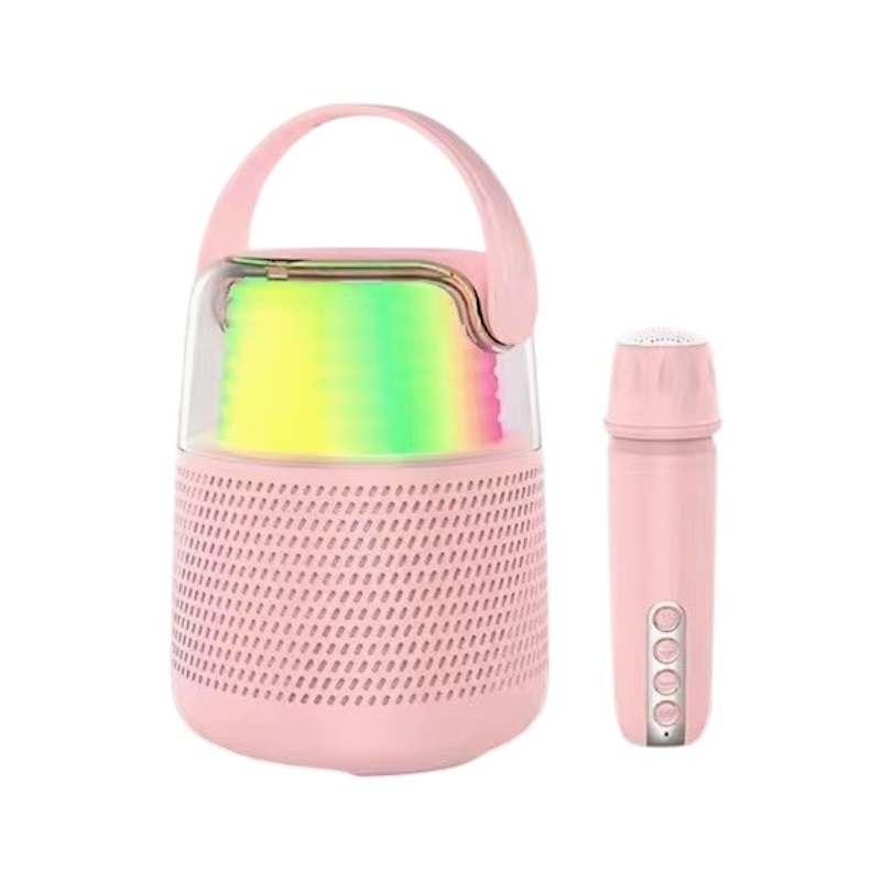 Ασύρματο ηχείο Bluetooth με μικρόφωνο Karaoke - KMS-151 - 885499 - Pink