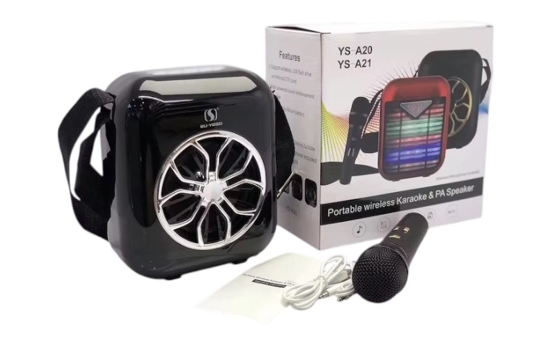 Ασύρματο ηχείο Bluetooth με μικρόφωνο Karaoke - YS-A20 - 887103 - Black