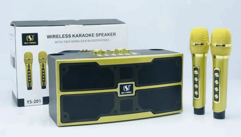 Ασύρματο ηχείο Bluetooth με 2 μικρόφωνα Karaoke - YS-201 - 887158