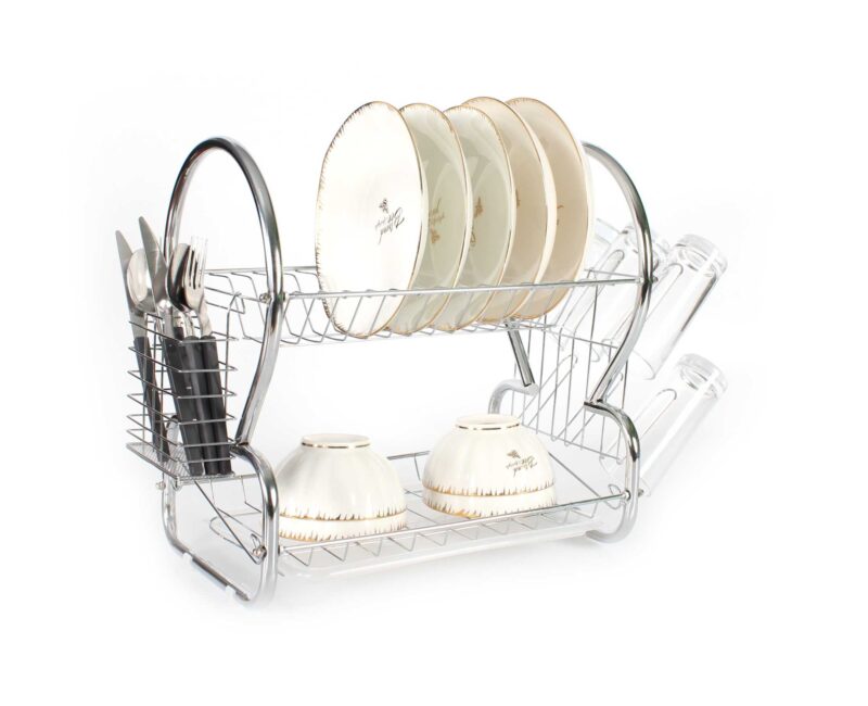 Πιατοθήκη αποστράγγισης διώροφη - WL261-8 - 38cm - 521278