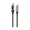 Καλώδιο φόρτισης & data με ψηφιακή οθόνη - USB Type-C σε Type-C - Super Fast Charge - X163 - 65W - 901639