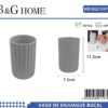 Θήκες οδοντόβουρτσας πλαστικές σε σετ 5Χ - Grey - 21597