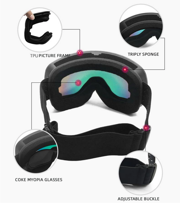 Μάσκα Σκι - HX037 - 920679 - Black/Black