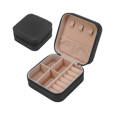 922132-3 Θήκη οργάνωσης κοσμημάτων mini με φερμουάρ - LD1006 - 922132 - Black