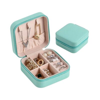 922132-4-1 Θήκη οργάνωσης κοσμημάτων mini με φερμουάρ - LD1006 - 922132 - Green