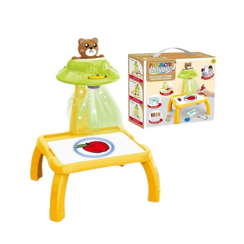 Προτζέκτορας ζωγραφικής - Αρκουδάκι - ZF-1004F/C - 922333 - Yellow