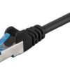 93664 GOOBAY καλώδιο δικτύου 93664, CAT 6A S/FTP, 500MHz, Copper, 0.5m, μαύρο