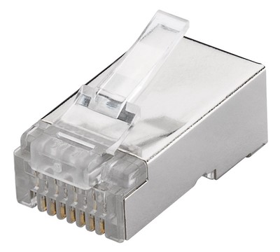 93829 GOOBAY βύσμα RJ45 93829, CAT 6 STP, μεταλλικό, 10τμχ