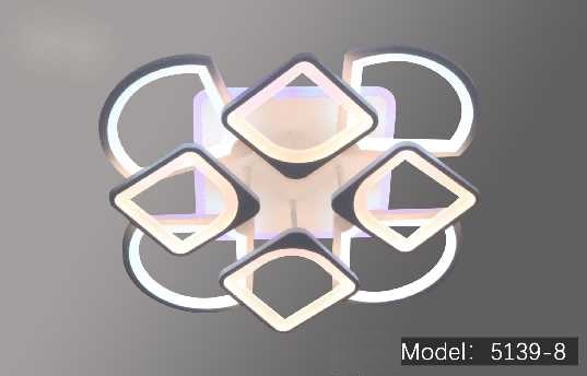 Φωτιστικό οροφής LED - Πλαφονιέρα με Dimmer - 5136-8WH+RGB - 943710