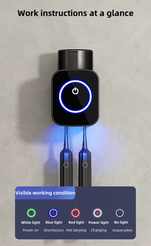 Βάση αποστείρωσης οδοντόβουρτσας - JX-5589 - 961028 - Black