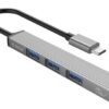 AH-13-GY-EP-HW ORICO USB hub AH-13, 4x θυρών, USB 3.0, 5Gbps, USB-C σύνδεση, γκρι