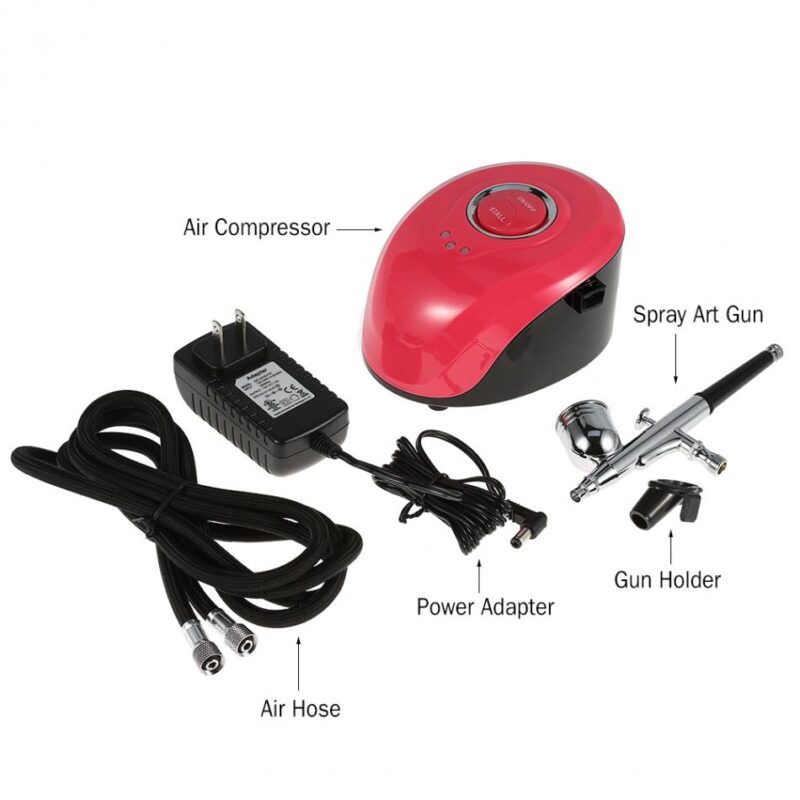 Αερογράφος με συμπιεστή ψεκασμού - Mini Air Paint Compressor - ASG002 - 100018