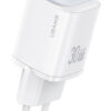 USAMS φορτιστής τοίχου US-CC251, USB-C, 30W, GaN, λευκός