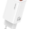 USAMS φορτιστής τοίχου CC265, USB & 2x USB-C, 67W, GaN, λευκός