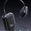 USAMS φορτιστής τοίχου CC296 με καλώδιο, USB & USB-C, 30W, μαύρος