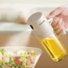 ECOCO γυάλινο δοχείο λαδιού E24235 με ψεκαστήρα, 250ml, γκρι