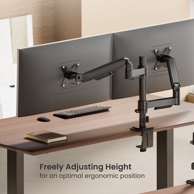 BRATECK βάση γραφείου για 2x οθόνες LDT97-C024PE, 17-32", έως 9kg