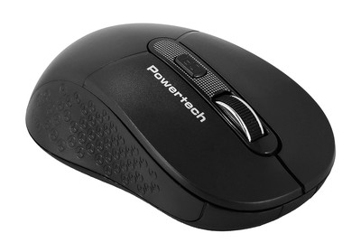 POWERTECH ασύρματο ποντίκι PT-1466, USB δέκτης, έως 1600DPI, μαύρο