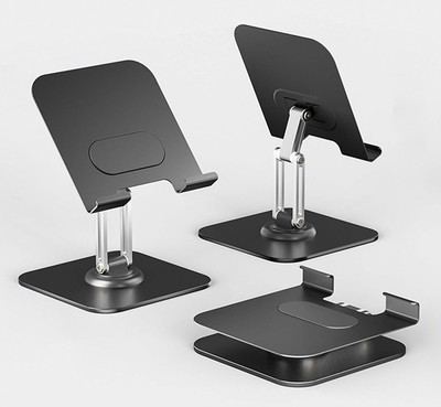 POWERTECH επιτραπέζια βάση για tablet PT-1494, foldable, μαύρη