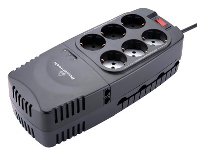 POWERTECH σταθεροποιητής ρεύματος PT-1496, 2000VA/1000W, 6x schuko