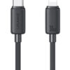 USAMS καλώδιο Lightning σε USB-C US-SJ692, 30W, 480Mbps, 1m, μαύρο