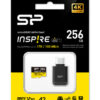 SILICON POWER κάρτα μνήμης microSDXC Inspire με card reader, 256GB, UHS-I U3 A1 V30