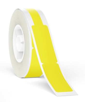 NIIMBOT ρολό θερμικών αυτοκόλλητων ετικετών T12.5X74+35-65-YEL, 12.5x74mm, 65 ετικέτες, κίτρινο