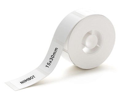 NIIMBOT ρολό θερμικών αυτοκόλλητων ετικετών T15X30-210-WH, 15x30mm, 210 ετικέτες, λευκό
