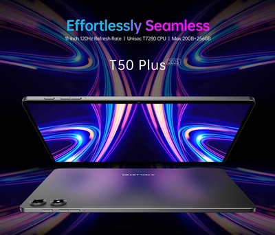TECLAST tablet T50 Plus 2025, 11", 8/256GB, 4G, Android 15, 8000mAh, γκρι