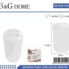 Θήκες οδοντόβουρτσας πλαστικές σε σετ 5Χ - White - 21542