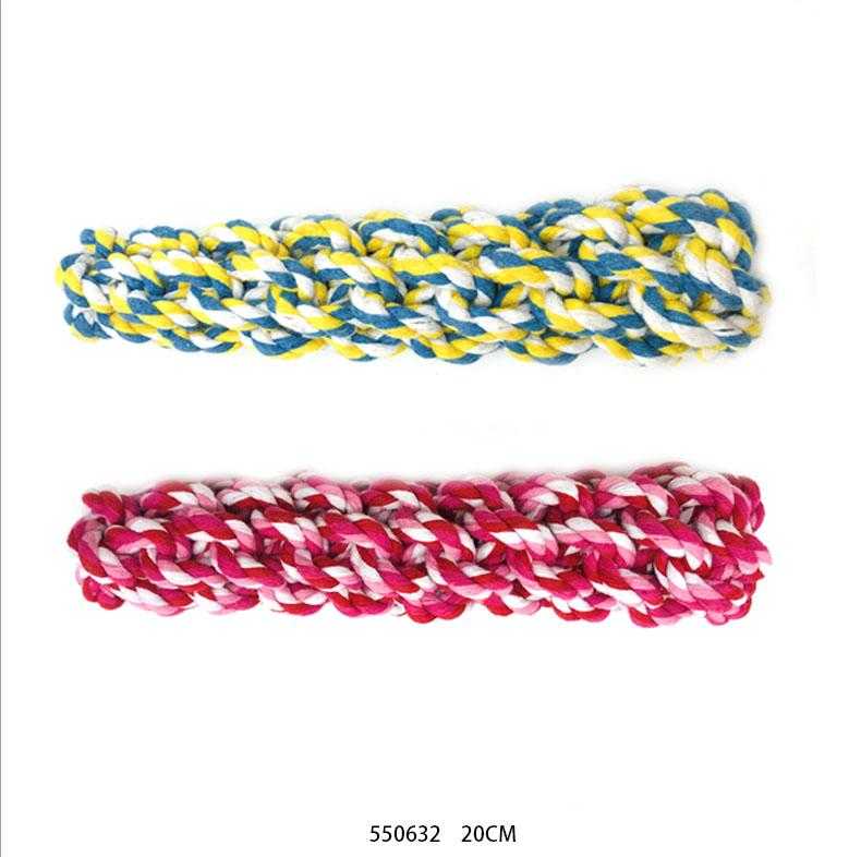 Παιχνίδι σκύλου σχοινί πλεκτό - 20cm - 12pcs - 550632