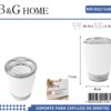 Θήκες οδοντόβουρτσας πλαστικές σε σετ 5Χ - White - 21548