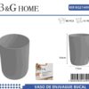 Θήκες οδοντόβουρτσας πλαστικές σε σετ 5Χ - Grey - 21609