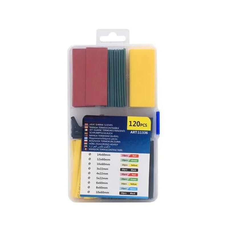 Θερμοσυστελλόμενοι σωλήνες – Σωλήνες συρρίκνωσης 120τεμ. W11336 - Hest Shrink Sleeves