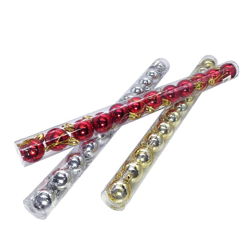 z699301-1 Χριστουγεννιάτικες μπάλες 12τμχ 2.5cm - Christmas Decoration Balls 12pcs