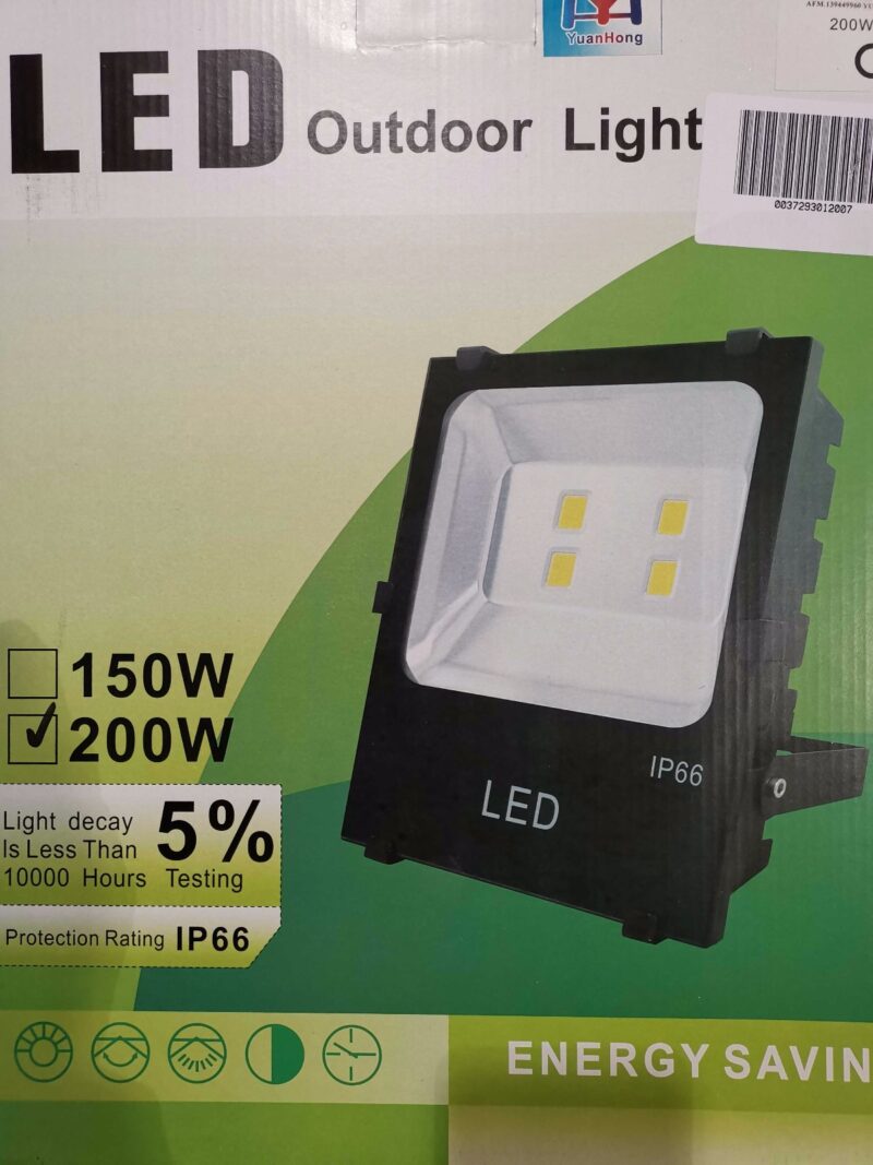 Προβολέας LED - 200W - IP66 - 6500K - 012007
