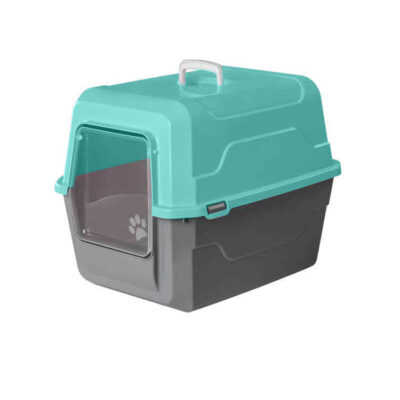 006163 Λεκάνη γάτας κλειστή - Catbus - 52x37x48cm - 006163 - Green