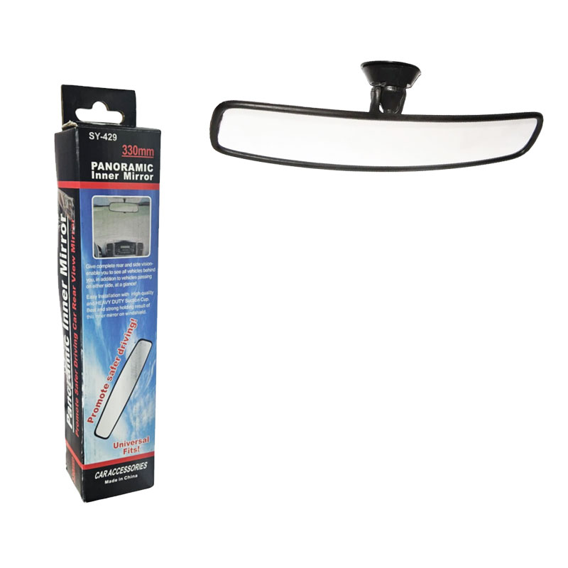 0146426 Πανοραμικός Εσωτερικός Καθρέφτης Αυτοκινήτου με Βεντούζα 33cm SY-429 - Panoramic Inner Car Mirror with Suction Mount 33cm