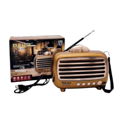 020146-1 Επαναφορτιζόμενο ραδιόφωνο Retro - MD-1017BT - 020146 - Gold