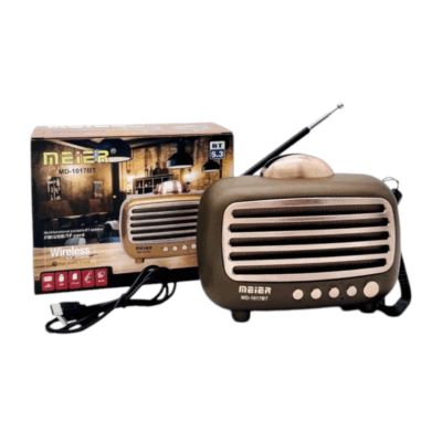 020146-2 Επαναφορτιζόμενο ραδιόφωνο Retro - MD-1017BT - 020146 - Brown